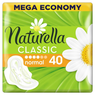 Гігієнічні прокладки Naturella Classic Normal з крильцями (40 штук) Гігієнічні прокладки Naturella Classic Normal з крильцями (40 штук)