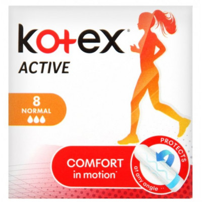 Гігієнічні тампони Kotex Active Normal 8 штук Гігієнічні тампони Kotex Active Normal 8 штук