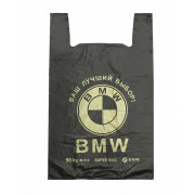 Пакет BMW 40х18х60 см 50 мкм черный 25 штук