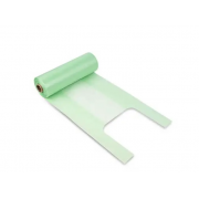 Пакет Майка 26х47см 12 мкм зелений на шпуле 200 штук