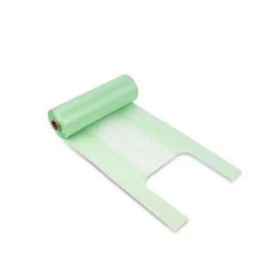 Пакет Майка 26х47 см 12 мкм зеленый на шпуле 200 штук Пакет Майка 26х47 см 12 мкм зеленый на шпуле 200 штук