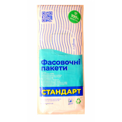 Пакет фасувальний 10х22 см 10 мкм економ клас 336 штук Пакет фасувальний 10х22 см 10 мкм економ клас 336 штук