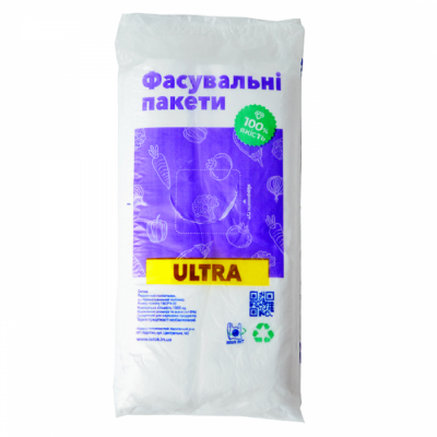 Пакет фасовочный ULTRA 18х35 см 5 мкм 1000 штук Пакет фасовочный ULTRA 18х35 см 5 мкм 1000 штук