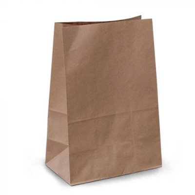 Пакет паперовий 270х140х350 бурий без друку Пакет паперовий 270х140х350 бурий без друку