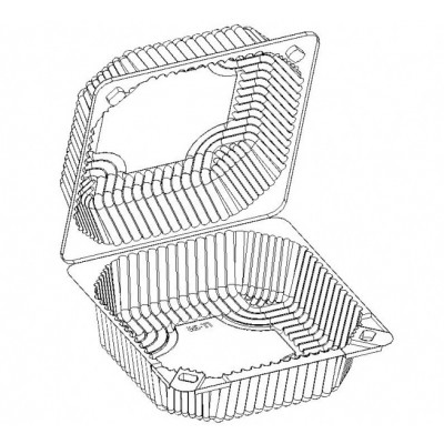 Упаковка ІТ-251р PET 1000 мл 152х155х60 мм Упаковка ІТ-251р PET 1000 мл 152х155х60 мм