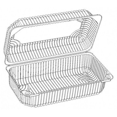 Упаковка IT-356 PS 1900 мл 130х230х83 мм Упаковка IT-356 PS 1900 мл 130х230х83 мм