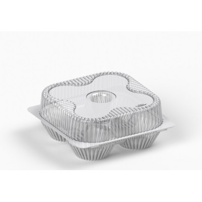 Упаковка IT-405Н PS 185х185х96 4 ячейки Упаковка IT-405Н PS 185х185х96 4 ячейки