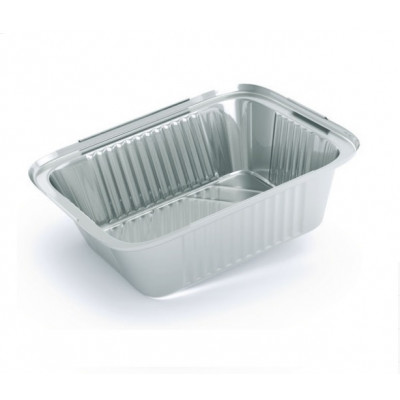 Контейнер из пищевой алюминиевой фольги SP24L STANDART 144х119х40 мм 430 мл Контейнер из пищевой алюминиевой фольги SP24L STANDART 144х119х40 мм 430 мл