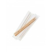 Мішалка дерев'яна до кави в індивідуальній упаковці 14 сантиметрів 500 штук