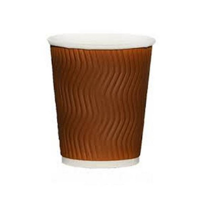 Стакани гофровані Ripple Wave коричневі 110 мл 30 штук Стакани гофровані Ripple Wave коричневі 110 мл 30 штук