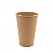 Стакан паперовий одношаровий EcoCraft 320 мл щільність 250г/м2 50 штук