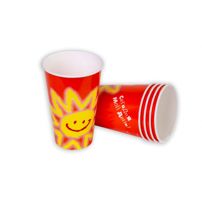 Стакан бумажный 330 мл цветной 100 штук Стакан бумажный 330 мл цветной 100 штук