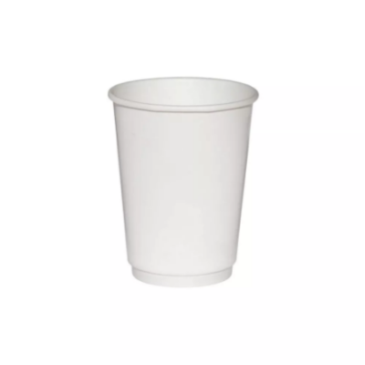 Стакан паперовий 425 мл двошаровий білий 25 штук Стакан паперовий 425 мл двошаровий білий 25 штук