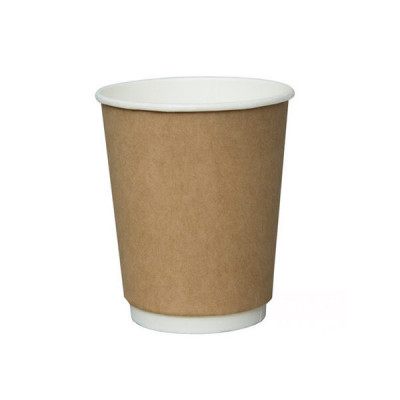 Стакан бумажный Ripple Wave 250 мл белий+крафт 2-х слойный 28 штук Стакан бумажный Ripple Wave 250 мл белий+крафт 2-х слойный 28 штук