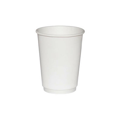 Стакан паперовий 285 мл двошаровий білий гладкий 25 штук Стакан паперовий 285 мл двошаровий білий гладкий 25 штук