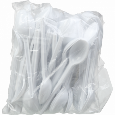 Ложка столова 17 см біла 90 штук Ложка столова 17 см біла 90 штук