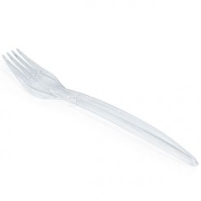 Вилка 18 см прозрачная Bittner 100 шт Вилка 18 см прозрачная Bittner 100 шт