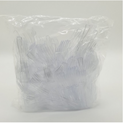 Виделка 10 см прозора для фруктів склопластик 250шт Виделка 10 см прозора для фруктів склопластик 250шт