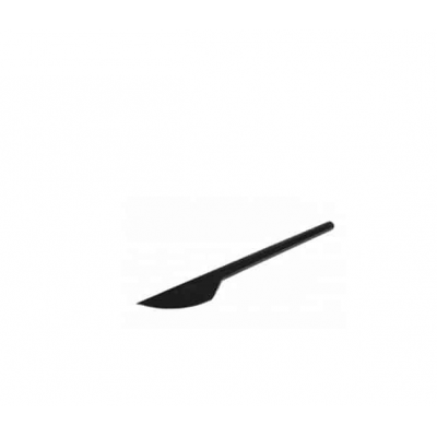 Нож черный 16 см 100 штук в упаковке Нож черный 16 см 100 штук в упаковке