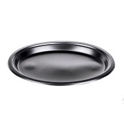 Тарелка овальная Премиум черная 260 мм PS 50 штук