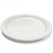 Тарелка плоская Премиум белая 260 мм PS 50 штук