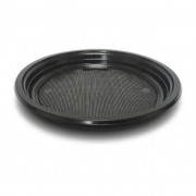 Тарілка плоска Преміум чорна 220 мм PS 25 штук