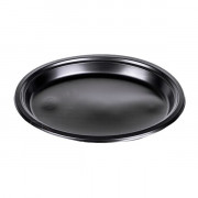 Тарелка плоская Премиум черная 240 мм PS 50 штук
