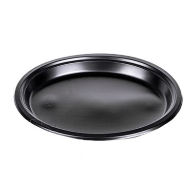 Тарелка плоская Премиум черная 240 мм PS 50 штук Тарелка плоская Премиум черная 240 мм PS 50 штук