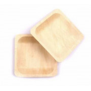 Тарелка квадратная бамбук 114х114х15 мм