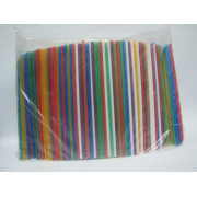 Трубочка пряма мікс 4,8 міліметра 200 штук