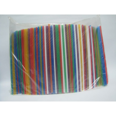 Трубочка пряма мікс 4,8 міліметра 200 штук Трубочка пряма мікс 4,8 міліметра 200 штук