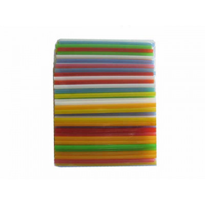 Трубочка пряма мікс 4,8 міліметра 200 штук Трубочка пряма мікс 4,8 міліметра 200 штук