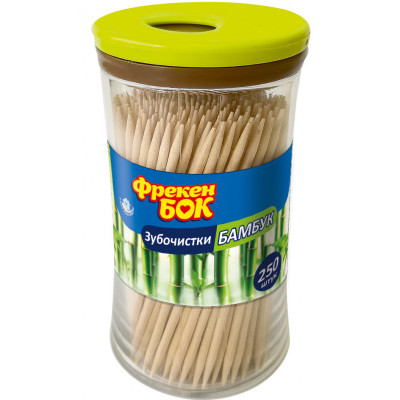 Зубочистки бамбукові Фрекен Бок 250 штук Зубочистки бамбукові Фрекен Бок 250 штук