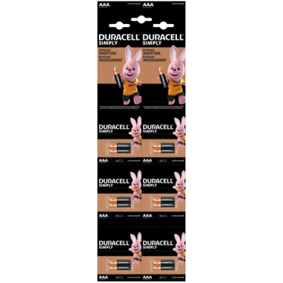 Батарейка Duracell LR03 MN2400 1х2 шт відривна Батарейка Duracell LR03 MN2400 1х2 шт відривна