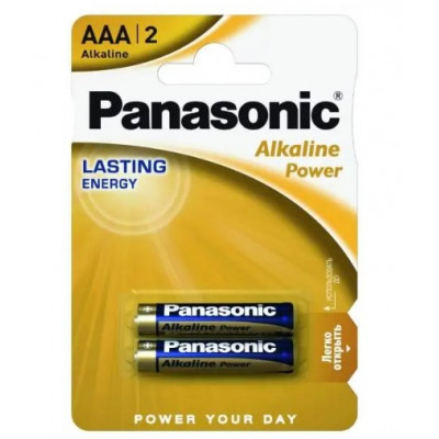 Батарейка ААА міні-пальчикова Alkaline Power лужна блістер 2 штуки Panasonic Батарейка ААА міні-пальчикова Alkaline Power лужна блістер 2 штуки Panasonic