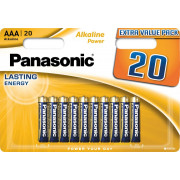 Батарейки Panasonic Alkaline Power щелочнаяі AAA блистер 20 штук