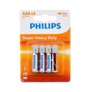 Батарейка Philips LongLife Zinc Carbon вугільно-цинкова AAA блістер 4 штуки