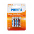 Батарейка Philips LongLife Zinc Carbon угольно-цинковая AAA блистер 4 штуки Батарейка Philips LongLife Zinc Carbon угольно-цинковая AAA блистер 4 штуки