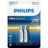 Батарейка Philips Ultra Alkaline щелочная AAA блістер 2 штуки Батарейка Philips Ultra Alkaline щелочная AAA блістер 2 штуки