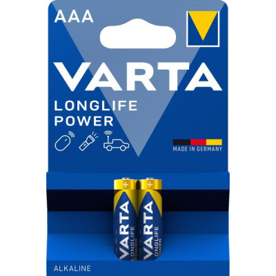 Батарейка VARTA LONGLIFE AAA Alkaline блистер 2 штуки Батарейка VARTA LONGLIFE AAA Alkaline блистер 2 штуки