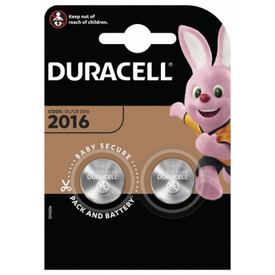 Батарейка Duracell DL2016 DSN 2х20х20 круглая 2 штуки Батарейка Duracell DL2016 DSN 2х20х20 круглая 2 штуки