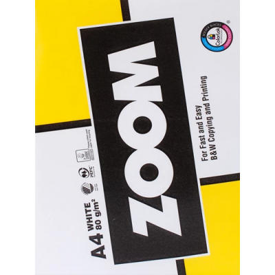 Папір А4 Zoom 80 г/м2 500 аркушів Папір А4 Zoom 80 г/м2 500 аркушів