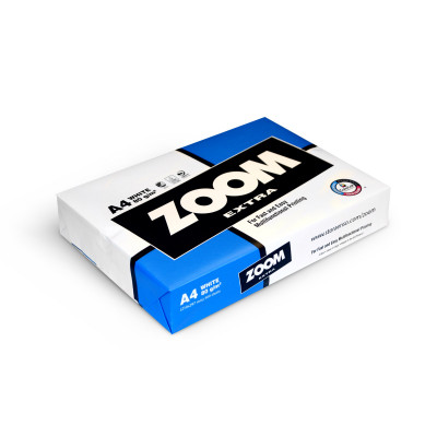Папір А4 ZOOM Extra 80 г/м2 104 мкм 500 аркушів Папір А4 ZOOM Extra 80 г/м2 104 мкм 500 аркушів