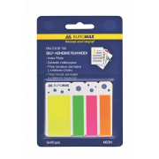 Закладки пластикові з клейким шаром NEON Стрелки 45x12мм асо...