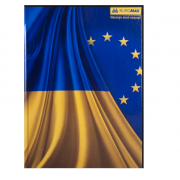 Книга обліку А4 96 аркушів клітинка тверда ламінована обкладинка асорті