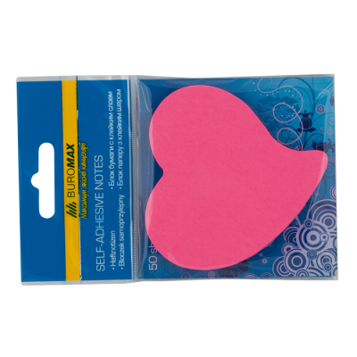 Блок для заміток СЕРЦЕ від ТМ BUROMAX Блок для заміток СЕРЦЕ від ТМ BUROMAX
