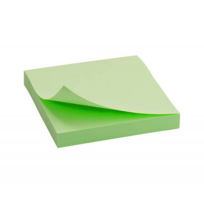 Блок паперу з клейким шаром зелений 75x75 мм 100 аркушів AXENT Блок паперу з клейким шаром зелений 75x75 мм 100 аркушів AXENT