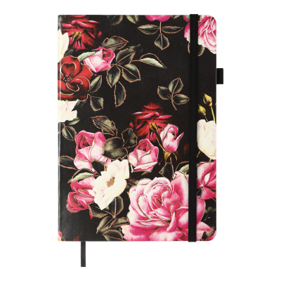 Блокнот CHERIE А5 чистий обкладинка чорна штучна шкіра 96 аркушів Блокнот CHERIE А5 чистий обкладинка чорна штучна шкіра 96 аркушів