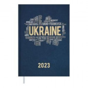 Щоденник датований 2023 UKRAINE A5 336 аркушів світло синій