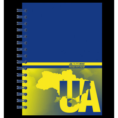 Зошит для нотаток в клітинку А6 з твердою ламінованою обкладинкою MY COUNTRY 96 аркушів Buromax Зошит для нотаток в клітинку А6 з твердою ламінованою обкладинкою MY COUNTRY 96 аркушів Buromax